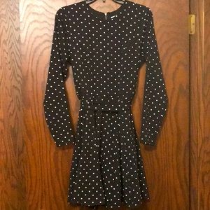 Xhilaration Polka Dot Long Sleeve Dress